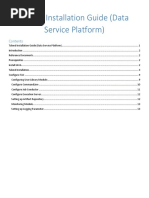 Talend Installation Guide (Data Service Platform)