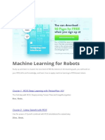 Machine Learning For Robots: Course 1: Ros Deep Learning With Tensorflow 101