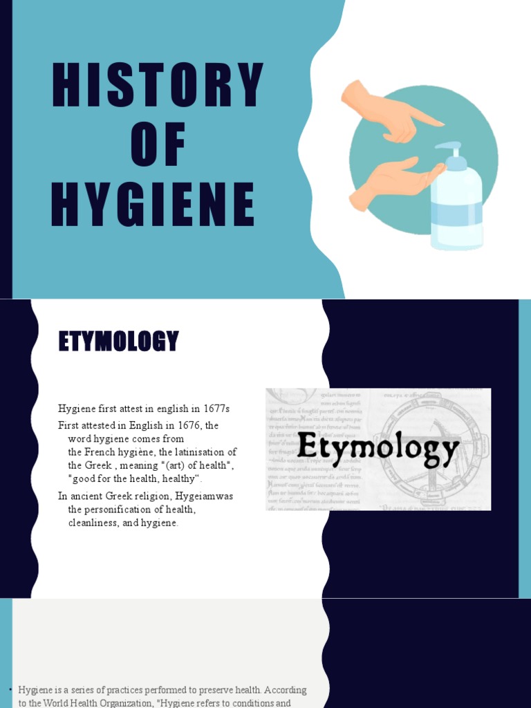 History of Hygiene Oo PDF Hygiene Food Safety