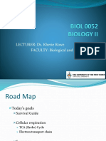 BIOL 0052 Biology Ii: LECTURER: Dr. Kherie Rowe FACULTY: Biological and Chemical Sciences