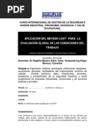 Método QEC (Quick Exposure Check) | PDF