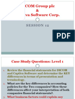 DICOM Group PLC & Captiva Software Corp.: Session 12