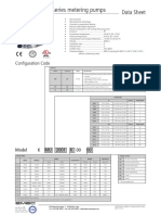 "K PLUS" Series Metering Pumps: Data Sheet