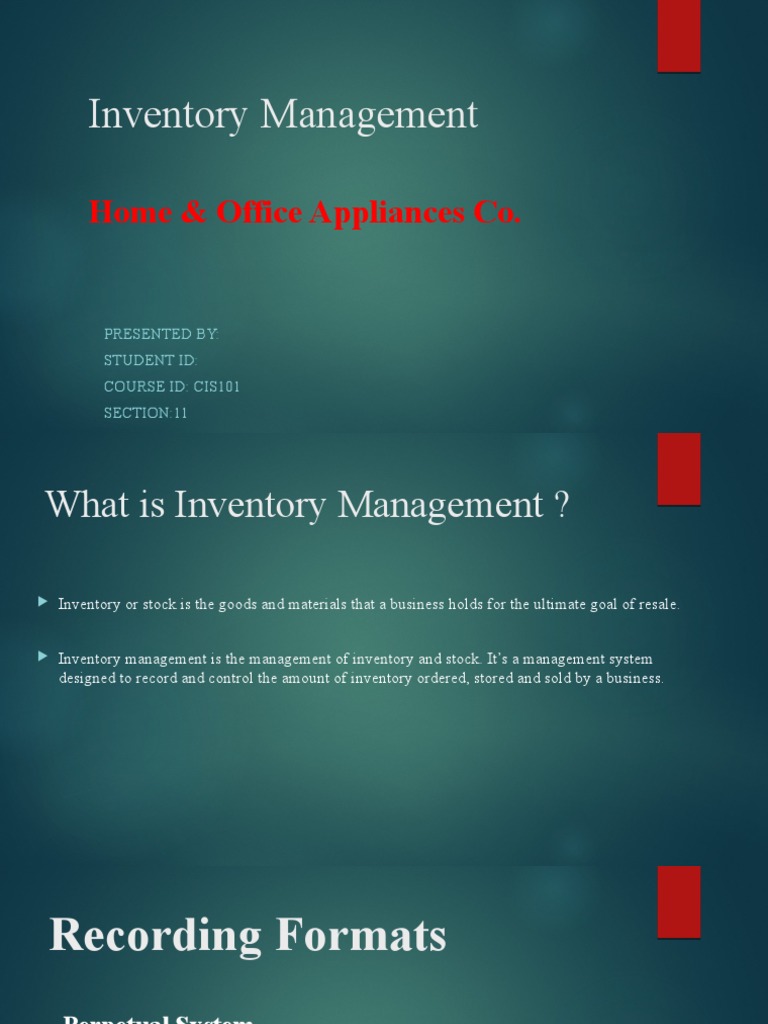 Effective Inventory Management Techniques | PDF | Inventory | Supply ...