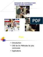 Les Techniques de Controle Non Destructif Des Soudures