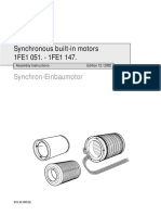 Synchronous Built-In Motors 1FE1 051. - 1FE1 147.: Synchron-Einbaumotor
