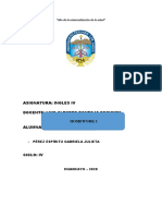 Asignatura: Ingles Iv Docente: Luis Alberto Pantoja Esquivel Alumna