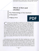 Wolfgang Kemp - The Work of Art and Its Beholder The Methodology of The Aesthetic of Reception