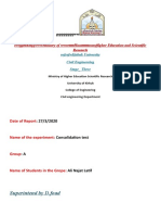 Civil Engineering Consolidation Test Results