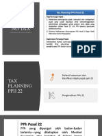 Tax Planning PPH Pasal 22