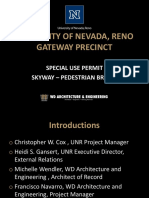University of Nevada, Reno Gateway Precinct: Special Use Permit Skyway - Pedestrian Bridge