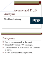 Cost, Revenue and Profit Analysis: The Beer Industry