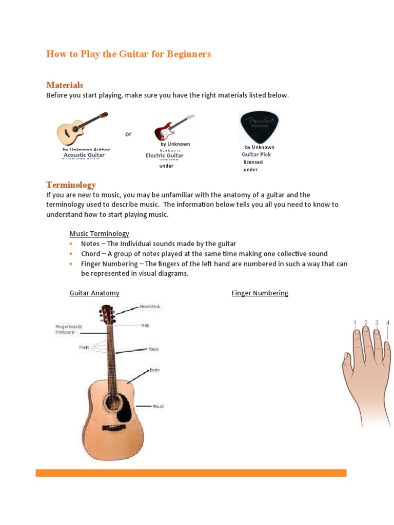 Instructions - Final Project | PDF | Guitars | String Instruments