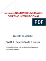 Determinacion Del Mercado Objetivo Internacional