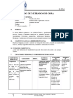 Silabo 2020-I - Iii Ciclo - Metrados de Obra