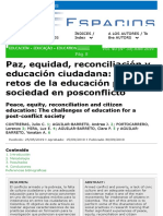 Paz, Equidad, Reconciliación y