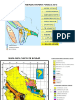 Provincias Geologicas y Estratigrafia de Bolivia