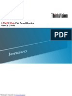 Lenovo Thinkvision Lt1421 Widescreen LCD Monitor 1452DS6 PDF