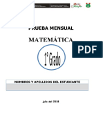 Matemática 1ro Julio