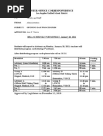 Monday Bell Schedule