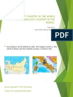 Largest vs Smallest: Comparing Russia and Vatican City