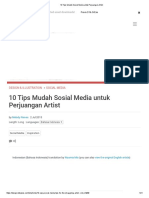 10 Tips Mudah Sosial Media Untuk Perjuangan Artist PDF