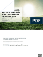 Investor'S Guide: The New Zealand Food & Beverage Industry 2014