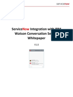 Integration With ServiceNow IBM Watson PDF