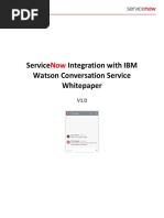 Integration With ServiceNow IBM Watson PDF