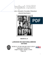 Modyul 9 - Larawan NG Nasyonalismong Asyano PDF