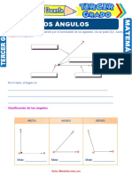 Los Ángulos para Tercer Grado de Primaria