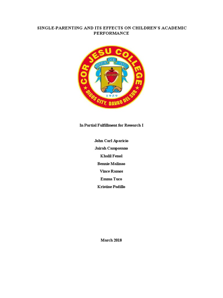 Effects of Single Parenting on Academics | PDF | Single Parent ...