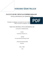 Facultad de Ciencias Empresariales: Escuela Profesional de Administración