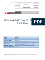 MGLP001 - Diccionario de Datos-Modulo Legajos