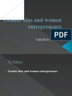 Unit - III Women Entrepreneurship