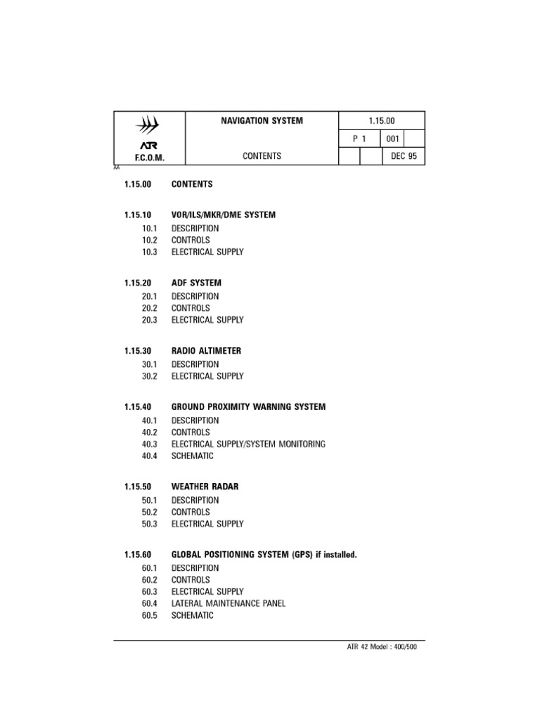 ATR Navigation System PDF Navigation Global Positioning System