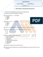 Ashadeep Iit: Chapter: 09 - Ray Optics and Optical Instruments