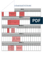 Horario Escuela Inicial 20 Al 24 de Abril 2020