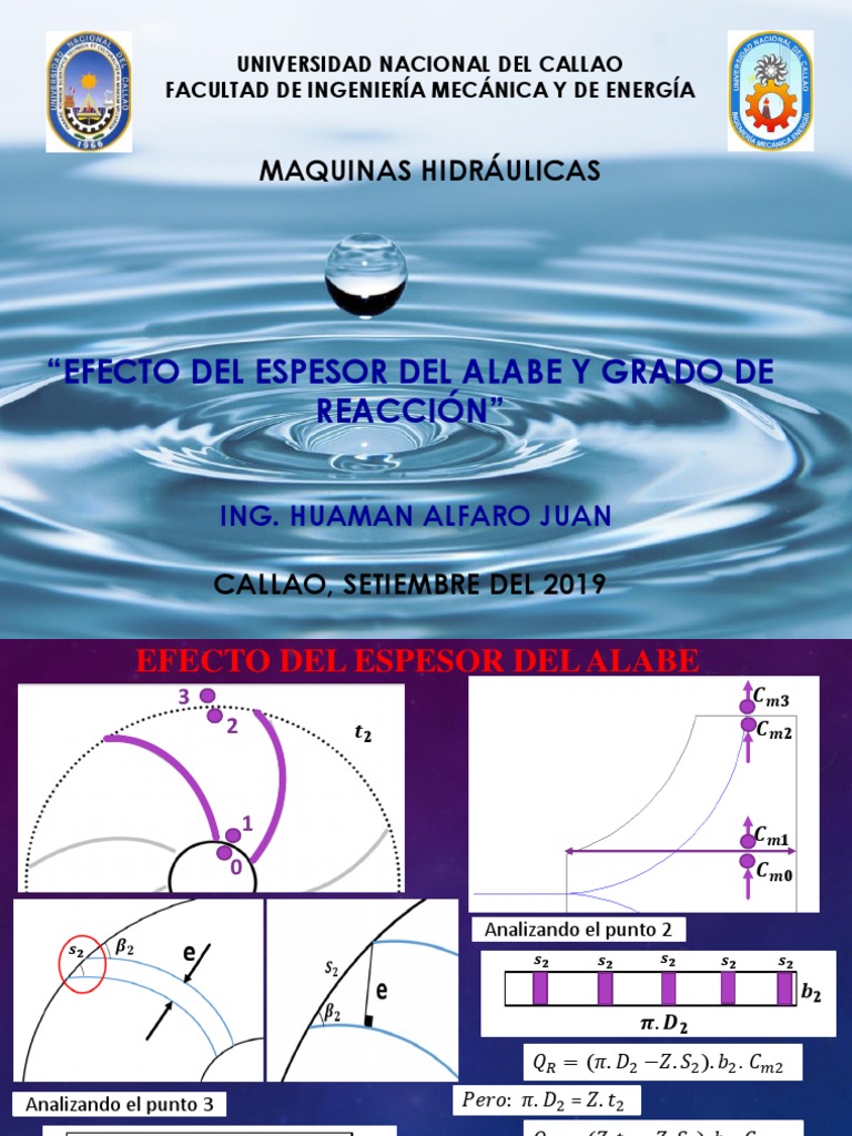Efecto del Espesor del Alabe en Turbinas | PDF | Máquinas rotativas ...
