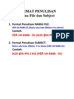 FORMAT PENULISAN Nama File & Subject HER & SUSULAN UH BAB 6 (XI-IPA) - XI BHS