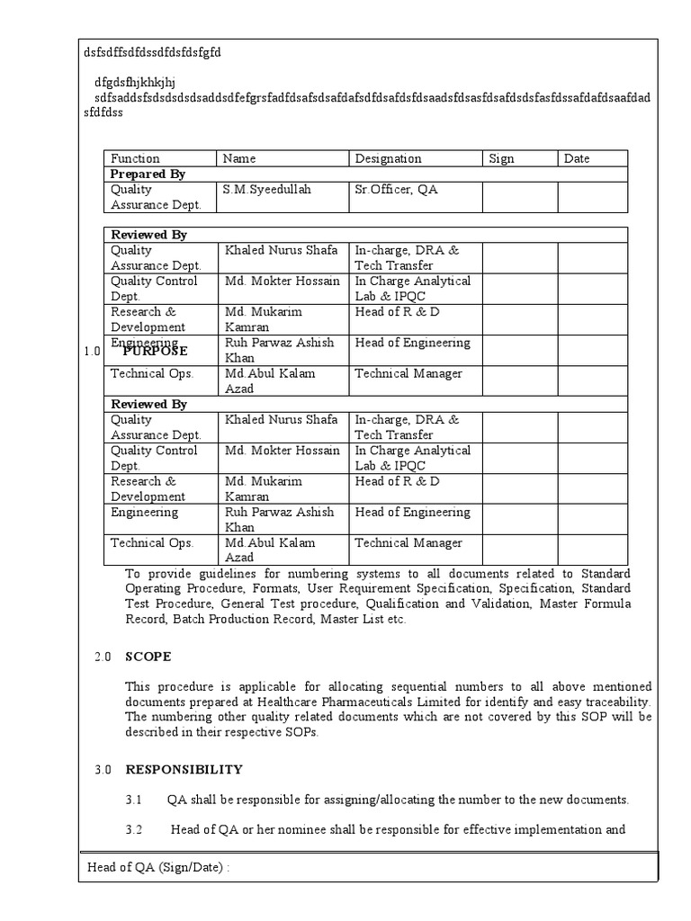 Document Numbering Guidelines | PDF | Specification (Technical Standard ...