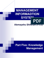 Management Informadtion System: Alemayehu Shiferaw (PH.D)
