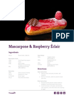 Mascarpone & Raspberry Éclair: Ingredients