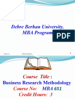 Business Research Chapter I