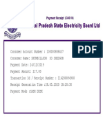 HPSEB Cottage 2 December 2019 Receipt