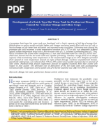 Development of A Batch-Type Hot Water Tank For Postharvest Disease Control For Mango PDF