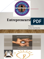 Entrepreneurship: Prepared By: Asst Prof. Niyati Rana Kher