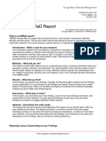 Writing An IMRAD Report PDF