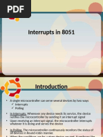 Interrupts 8051 Microcontroller