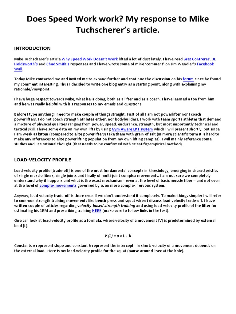 Does Speed Work Work | PDF | Teaching Mathematics